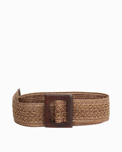 Cintura marrone-oro con dettagli ricercati, MULTI COLOR