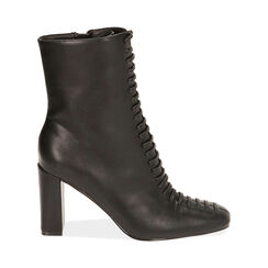 Ankle boots neri, tacco 8,5 cm , Special Price, 184848301EPNERO036, 001 preview