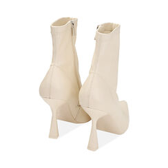 Ankle boots panna, tacco 9,5 cm, Primadonna, 214912908EPPANN037, 003 preview