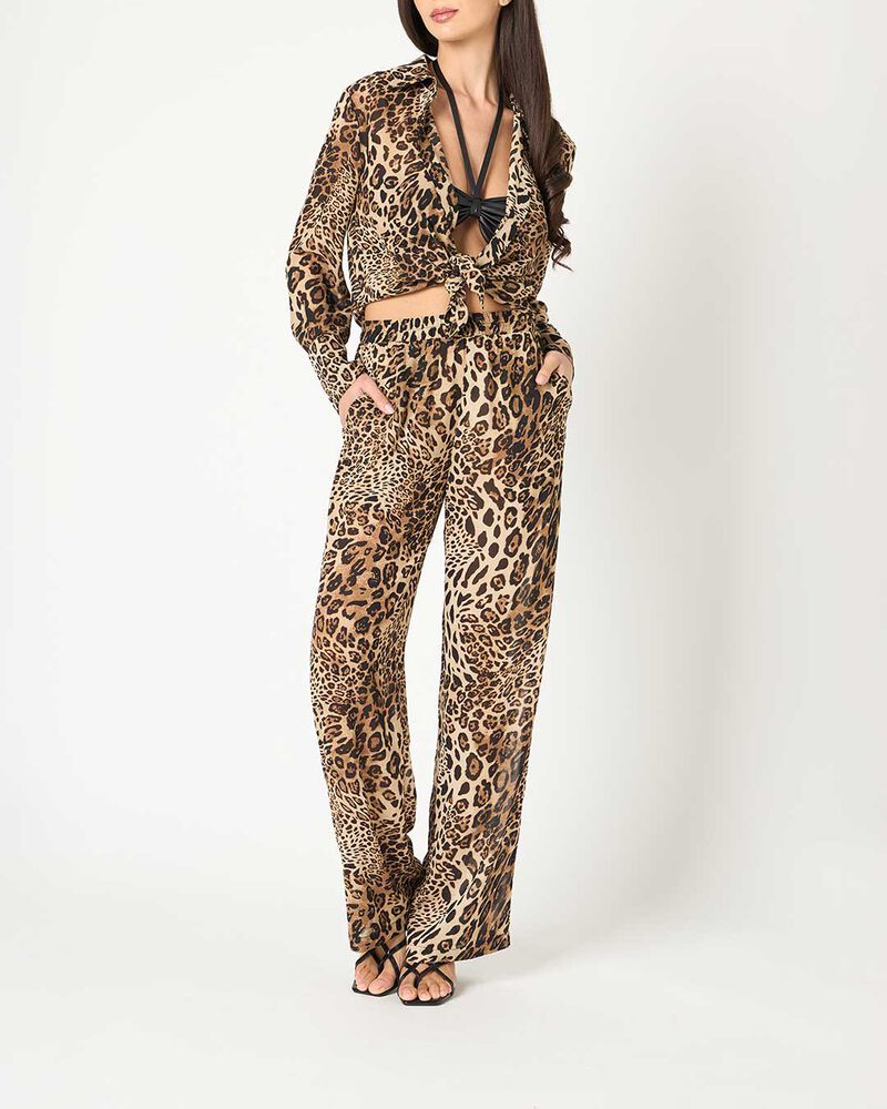 Camicia donna leopardata image number null