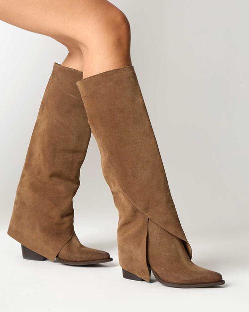 Stivali texani taupe, TAUPE