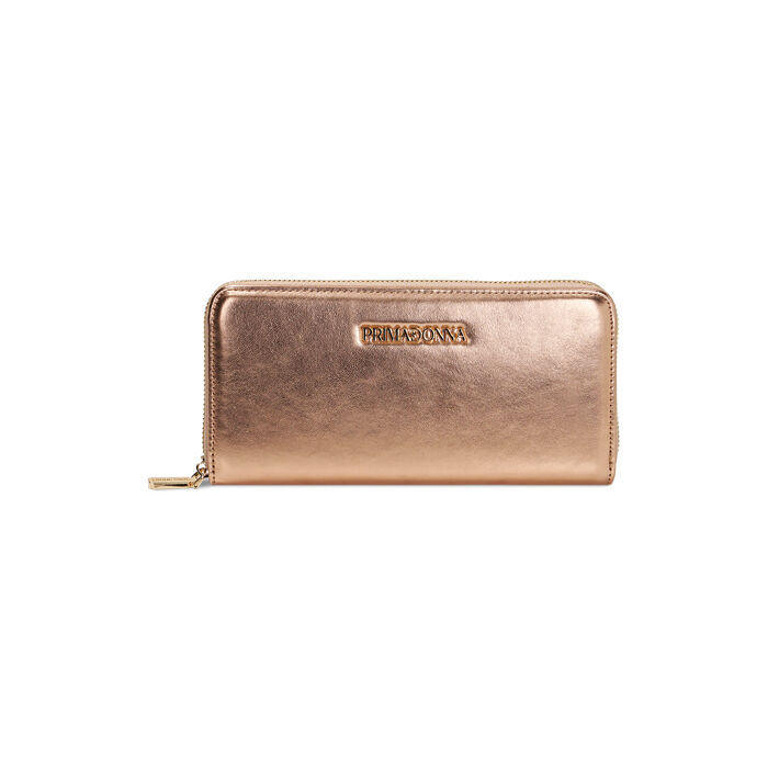 Portafogli laminato rosa oro, Primadonna, 215122519LMRAORUNI