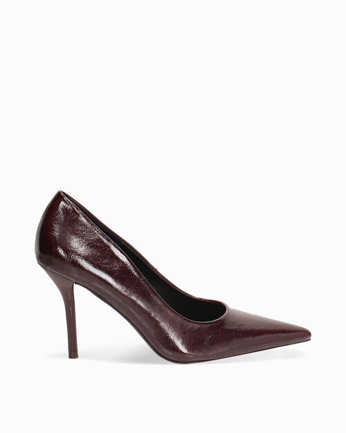 D&eacute;collet&eacute; burdeos tac&oacute;n 9 cm, BURGUNDY