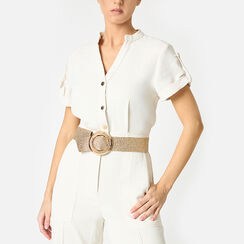 Ceinture femme or en raphia, Primadonna, 25B400038RFOROGUNI, 002 preview