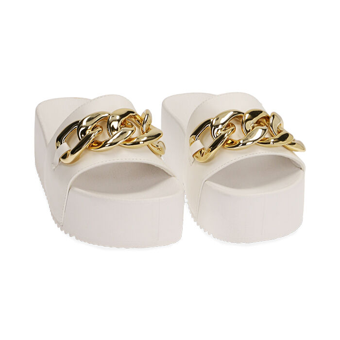 Ciabatte donna mare platform bianche Primadonna Collection