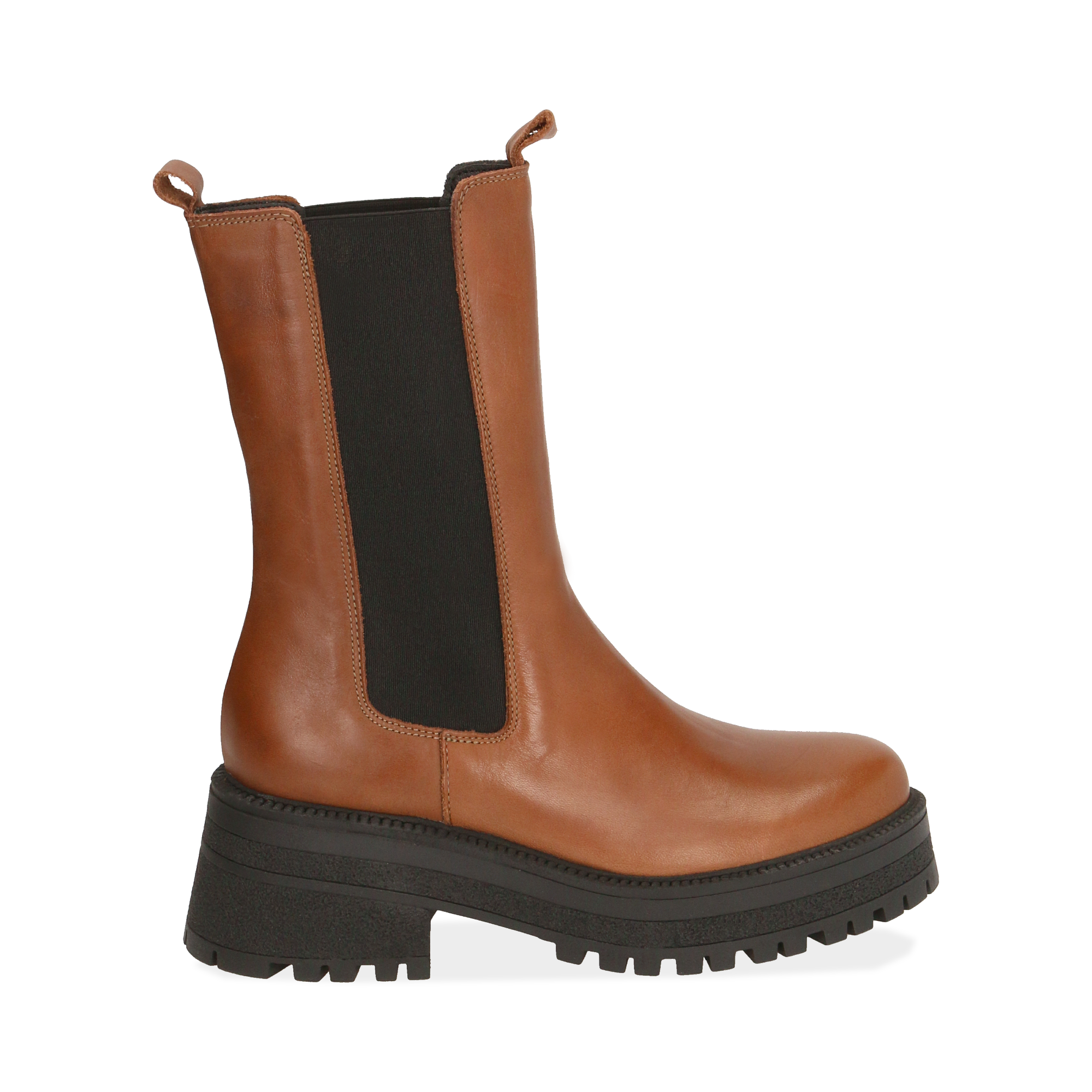 Botines Chelsea marrones en piel de becerro | Primadonna Collection