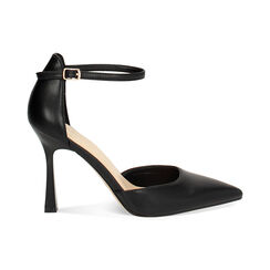 Décolleté open shank donna nere, tacco 10 cm, Primadonna, 254934201EPNERO037, 001 preview