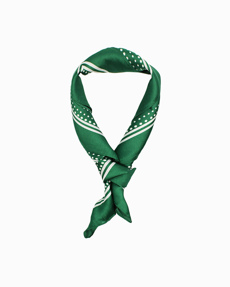 Foulard da donna verde a fantasia image number null