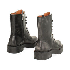 Bottines &agrave; lacets noires avec talon de 4 cm pour un look audacieux, Primadonna, 26P620716EPNERO035, 004 preview