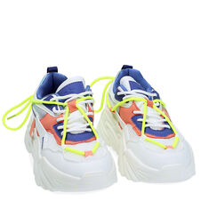 Sneakers bianche, suola 6 cm, Primadonna, 220112703EPBIAN035, 002a