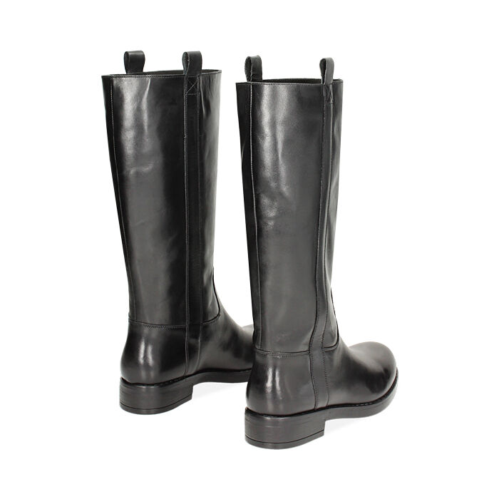 Stivali biker da donna in pelle neri Primadonna Collection