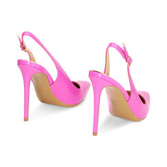 Décolleté slingback fucsia, tacco 11 cm, Primadonna, 232186002ABFUCS035, 003 preview