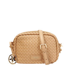Mini sac à main femme beige tressé, Primadonna, 255705311EIBEIGUNI, 001a