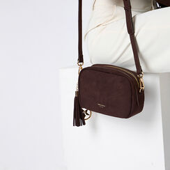 Minibolso azul noche en microfibra con correa removible, Primadonna, 265126459MFMOROUNI, 002a