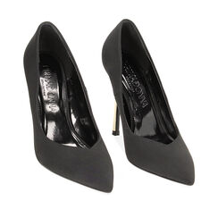 Zapatos de tacón Bailarinas negros en licra, 232186102LYNERO036, 002a