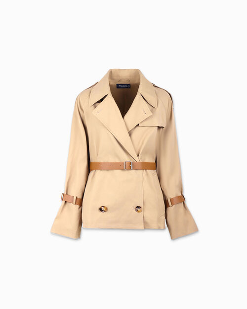 Impermeabile donna beige, BEIGE