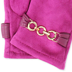 Guanti in microfibra fucsia, 24B424537MFFUCSUNI, 002a