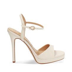 Sandali panna con tacco 11,4 cm, Primadonna, 272153301NPPANN036, 001a