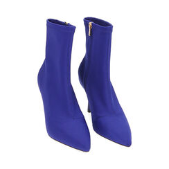 Ankle boots viola in lycra, tacco 8,5 cm, Special Price, 202162809LYVIOL036, 002 preview