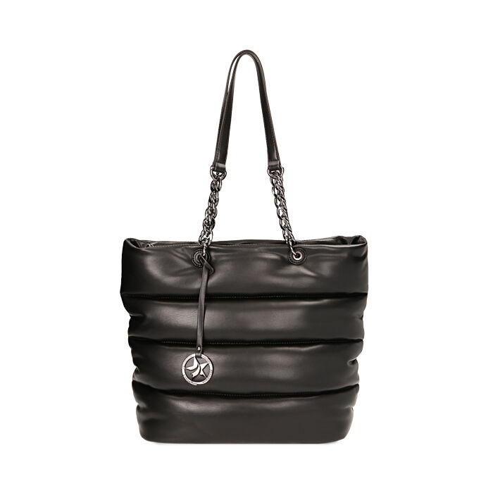 Borsa a spalla nera padded, Primadonna, 225700450EPNEROUNI