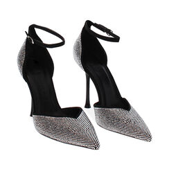 Chaussures à talon ouvertes noir-argent, Primadonna, 242185803MPNEAR036, 002 preview