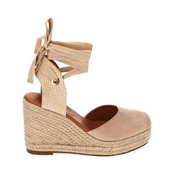 Alpargatas beige en microfibra, Primadonna, 234920101MFBEIG038, 001 preview