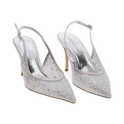 Escarpins argent scintillants talon 8,4 cm, Primadonna, 272131410TRARGE036, 003 preview