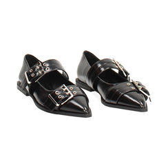 Ballerine nere lucide con fibbie, Primadonna, 264968601EUNERO041, 003 preview