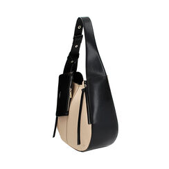 Borsa a spalla donna beige-nera, Primadonna, 25D585031EPBENEUNI, 003 preview