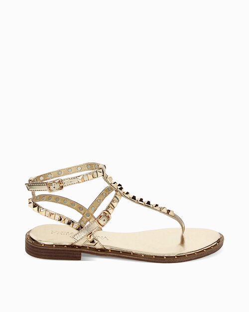 ZAPATOS FLAT LAMINADO OROG, GOLD