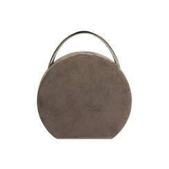 Clutch grigia in microfibra con tracolla removibile, Primadonna, 261123006MFGRIGUNI, 001 preview