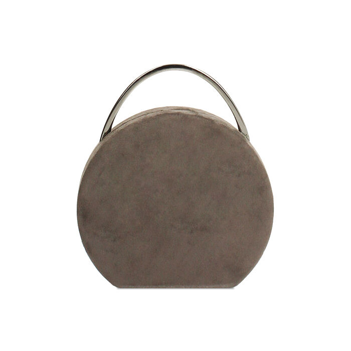 Clutch grigia in microfibra con tracolla removibile, Primadonna, 261123006MFGRIGUNI