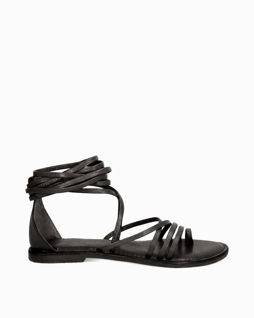 Sandali bassi neri eleganti, BLACK