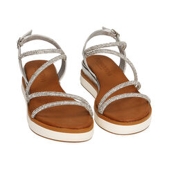 Sandali argento,zeppa 4,5 cm, Primadonna, 214927220LMARGE035, 002 preview