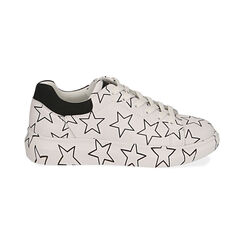 Sneakers bianche stampa stelle, SPECIAL SALE, 172621032EPBIAN035, 001 preview