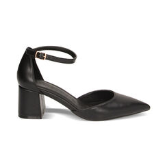 Décolleté Open Shank nere, tacco 6 cm, Primadonna, 232121505EPNERO035, 001 preview