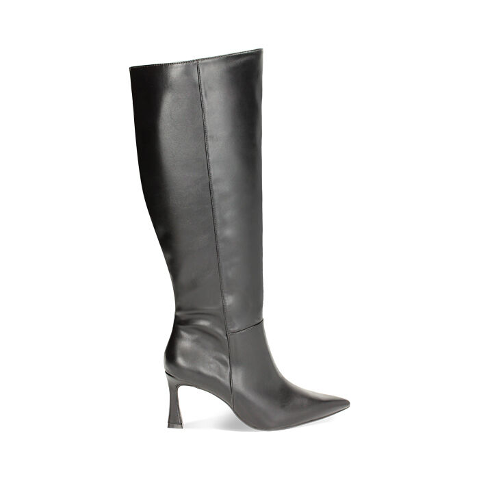 Botte noire a talon aiguille Primadonna Collection