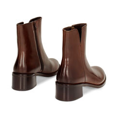Tronchetto marrone in pelle classico, Primadonna, 24N530065PEMARR035, 003 preview