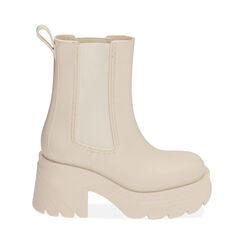 Chelsea boots da pioggia panna in pvc, Special Price, 200901002PVPANN039, 001 preview