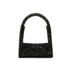 Mini-bag nera in pvc, Primadonna, 225102357PVNEROUNI, 003 preview