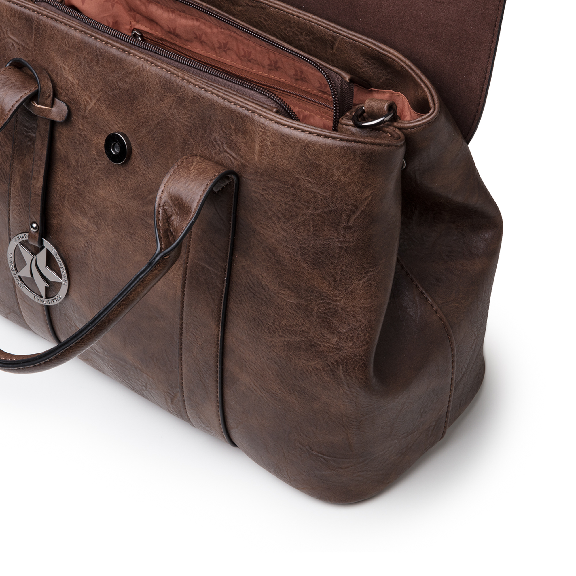 Borsa media testa di moro in eco-pelle | Primadonna Collection