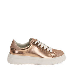 Sneakers oro rosa laminato , Primadonna, 190623207LMRAOR036, 001a