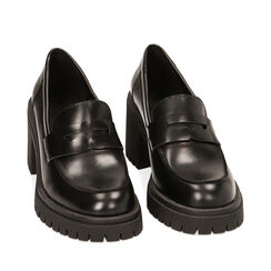 CALZATURA MOCASSINO SINTETICO ABRASIVATO, Primadonna, 227505501ABNERO040, 002a