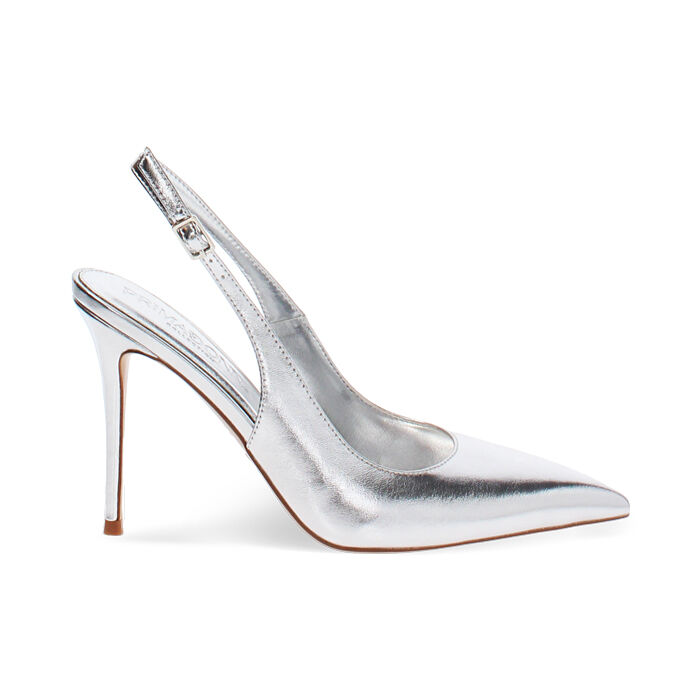 D&eacute;collet&eacute; argento tacco 10 cm, Primadonna, 272130641LMARGE036