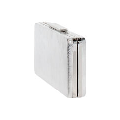 Clutch argento in laminato con tracolla removibile, Primadonna, 262342370LMARGEUNI, 003 preview