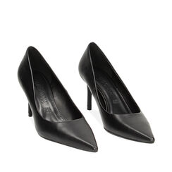 Décolleté nero, tacco 7,5 cm, Primadonna, 232120201EPNERO039, 002a