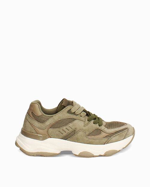 Sneakers verdes con detalles chunky, GREEN