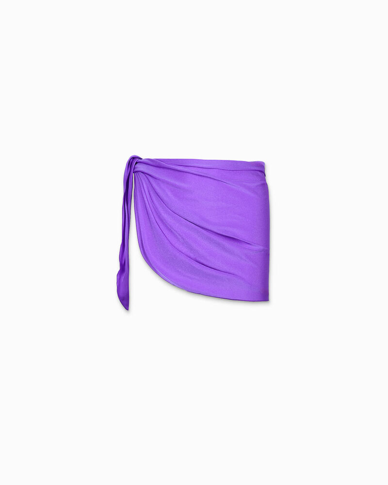 Cubreba&ntilde;ador de mujer color violeta en tejido image number null
