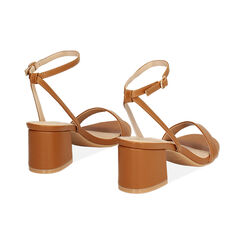 Sandalia con tacón de mujer cognac media, Primadonna, 252770392EPCOGN035, 004 preview
