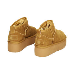Stivaletti platform camel in camoscio, Primadonna, 22N801251CMCAME035, 003 preview